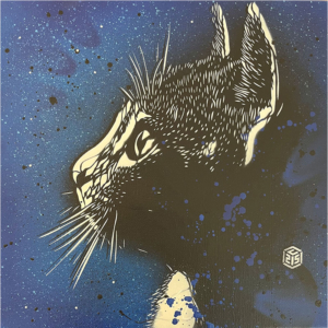 Chat "Felix" bleu