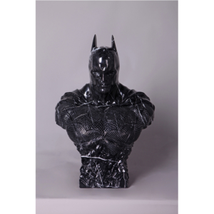 Dark knight block - Batman en marbre Marquina noir veiné blanc