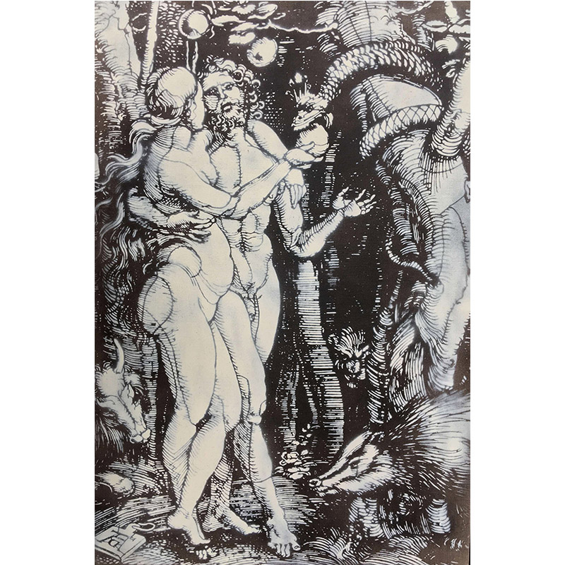 Adam et Eve, le péché originel d'après Dürer