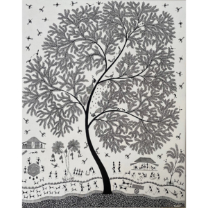 Un grand arbre au centre du village par Prasad Dadoda