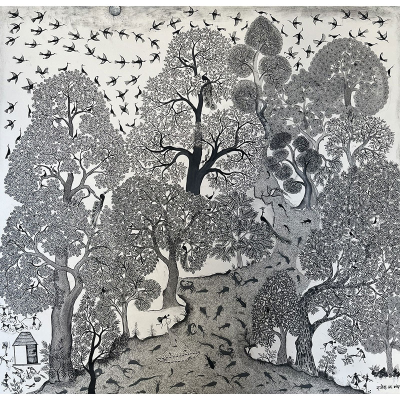 Jungle au bord de la rivière par Rajesh Mor